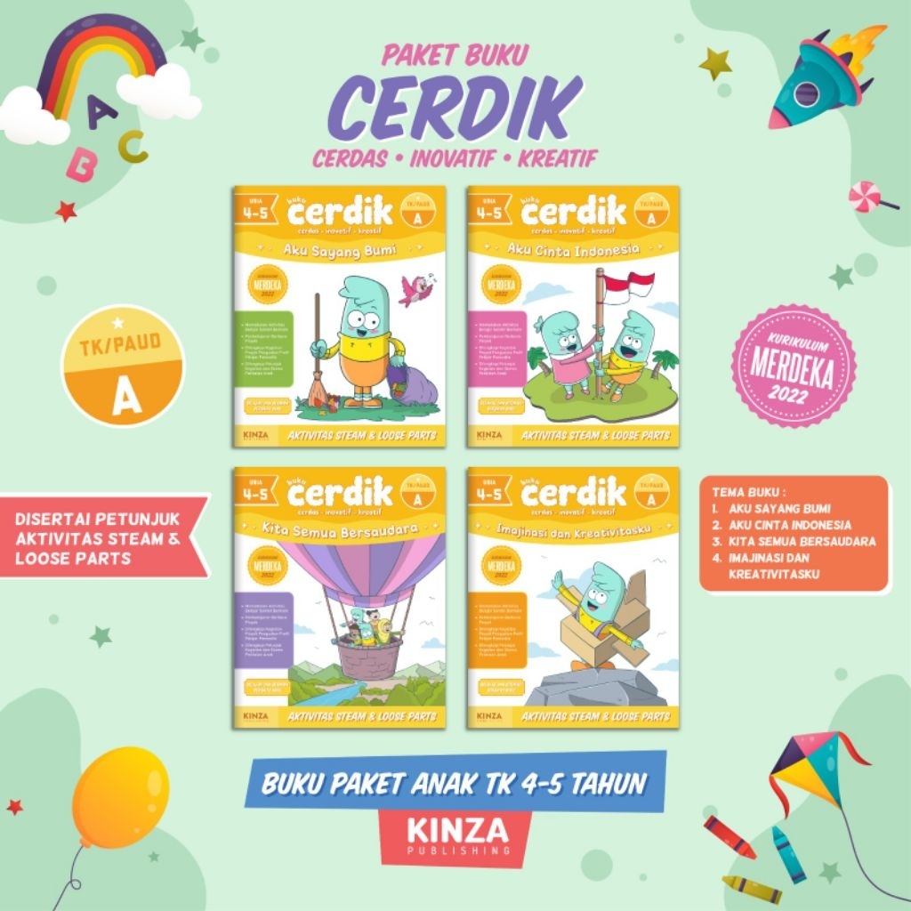 Buku Paket Cerdik TK/PAUD A