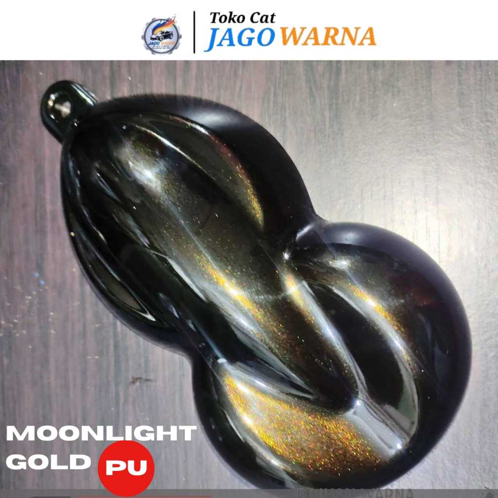 CAT PU MOONLIGHT GOLD 259ML | BLACK GOLD | DOMINAN WARNA HITAM | COCOK STNK HITAM | PEARL GOLD | GAS
