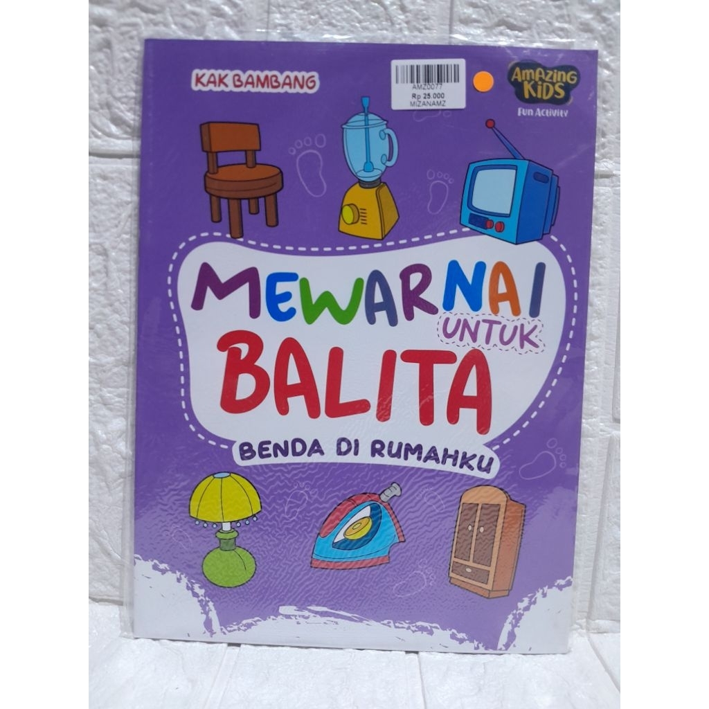 Mewarnai untuk balita benda dirumahku
