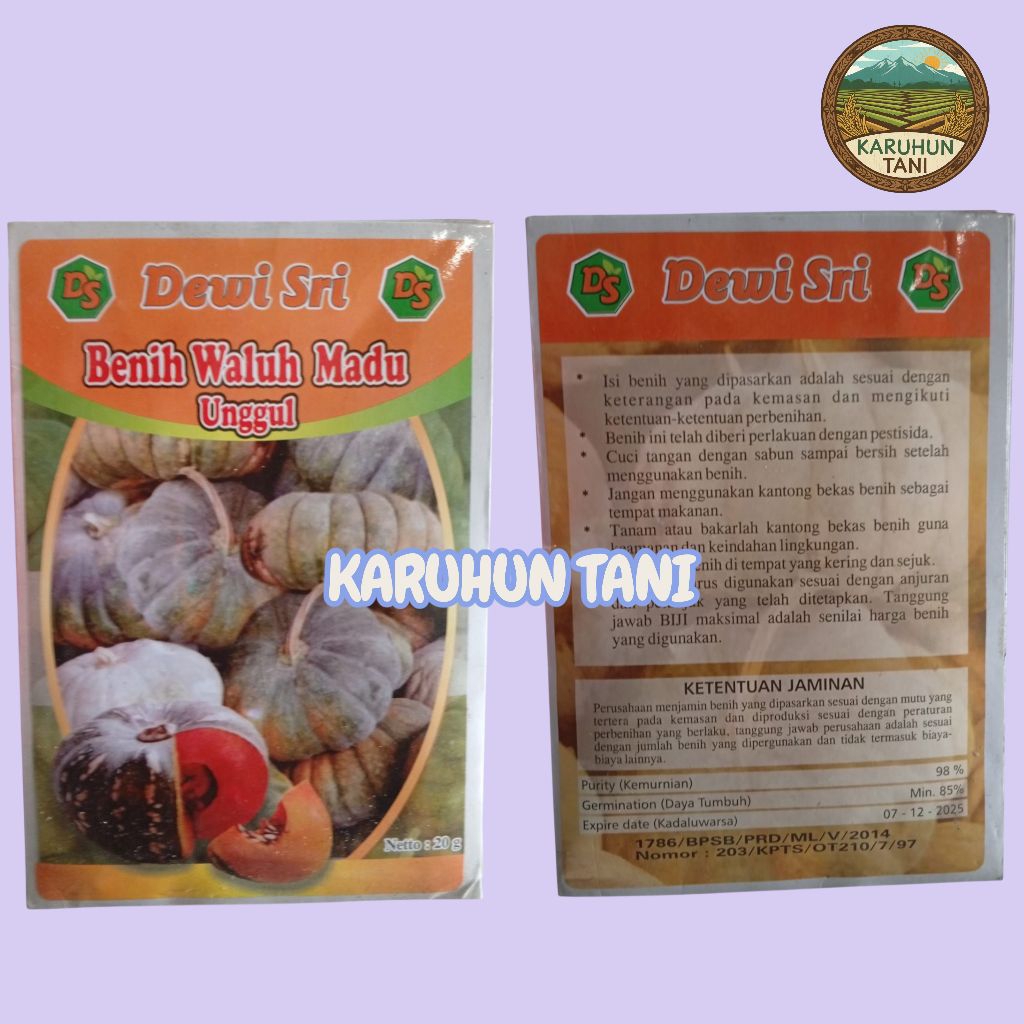 Benih Waluh Madu Dewi Sri 20 Gram