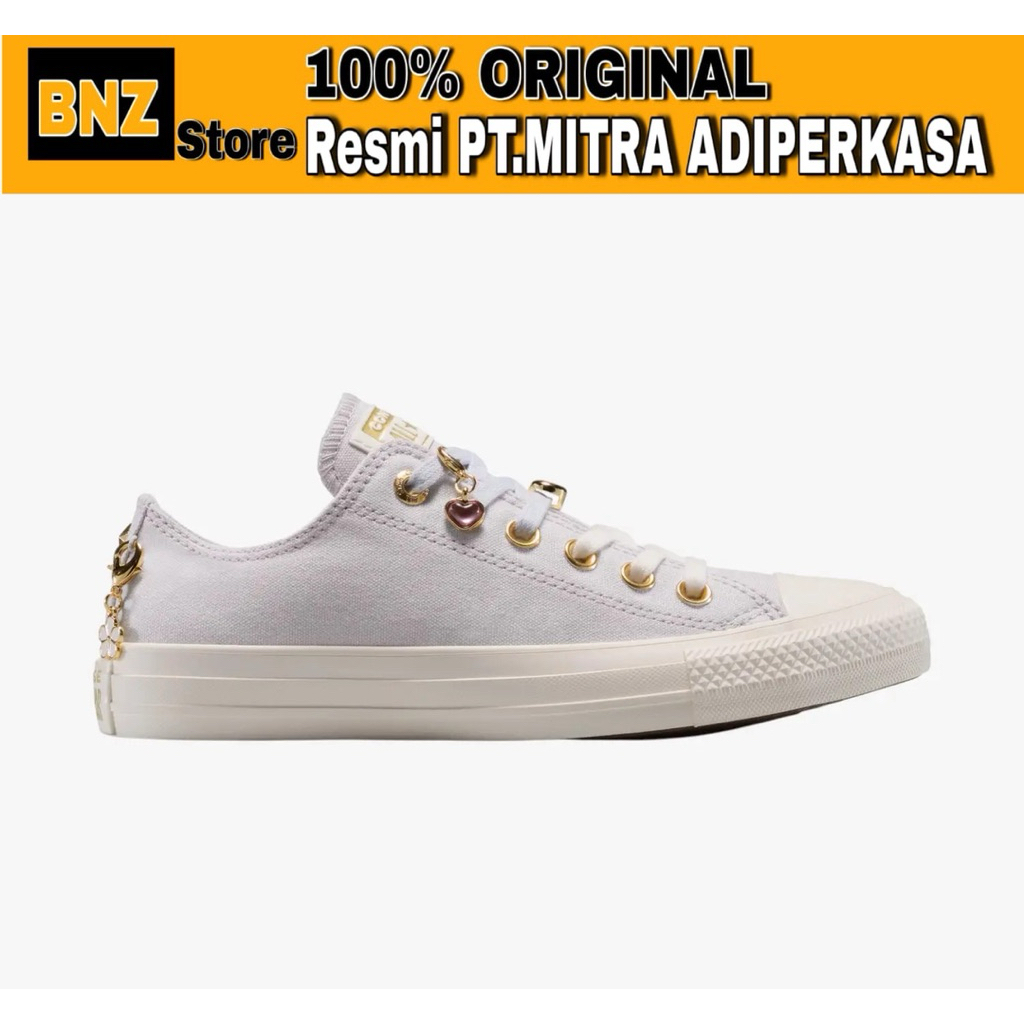 Sepatu Sneakers Wanita Converse CTAS Ox Charm Beige/Vintage White