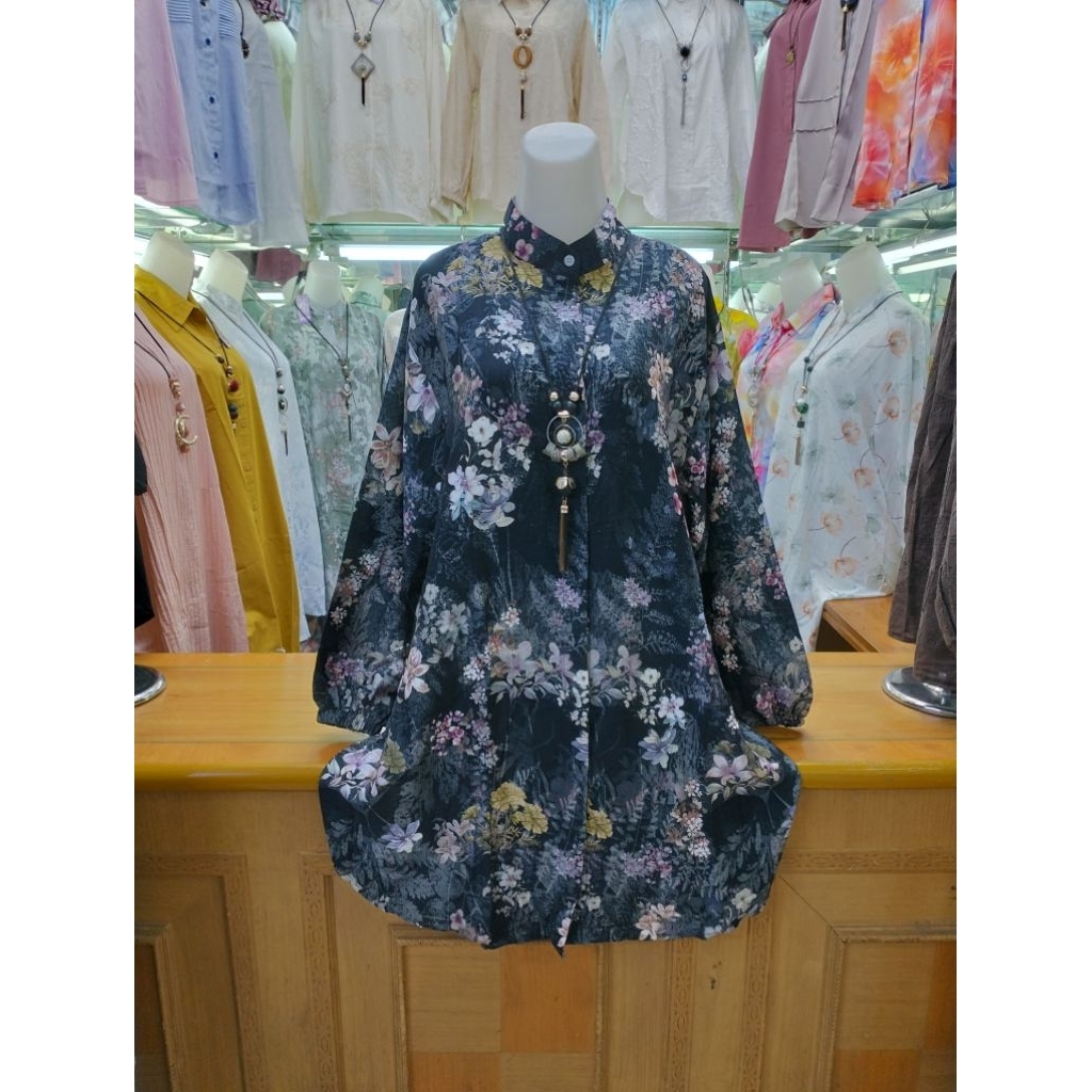 TUNIK JUMBO BAHAN KATUN RAYON TWILL T 722