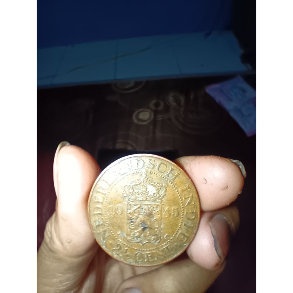 Koin kuno 1000rp dan koin 2 setengah cent indie