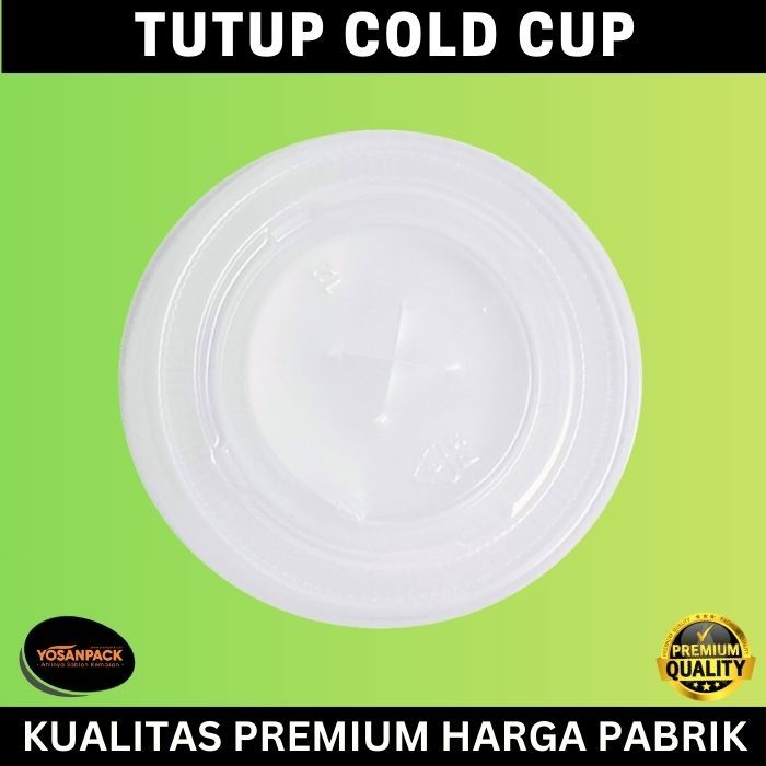 Tutup Plastik Cold Cup 12 oz, 16 oz & 22 oz - Tutup Cup Kertas