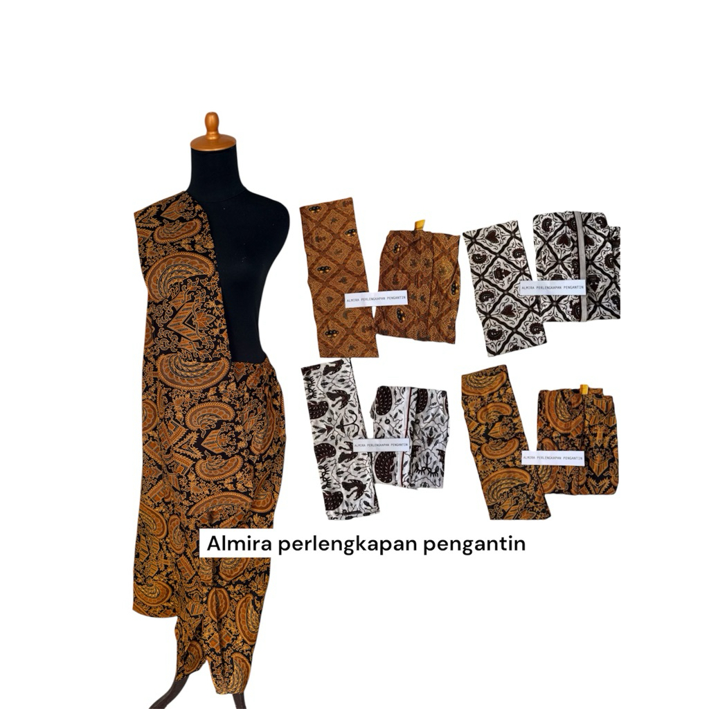 Set Jarik + Slendang wanita / Jarik Cewek / jarik wiru wanita