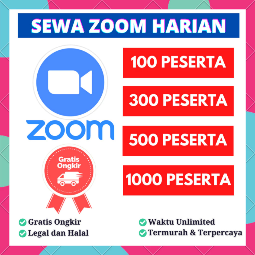 Sewa Zoom Meeting Harian dengan Unlimited Durasi, Bebas Meeting Sepuasnya