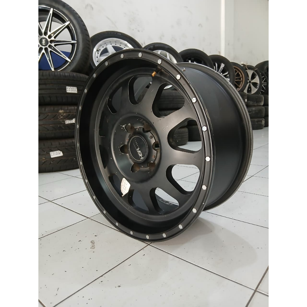 VELG MOBIL SECOND HSR RING 20 LEBAR 9 | PELEK MOBIL PAJERO/FORTUNER/HILUX/TRITON DLL HSR R20X9 BLACK