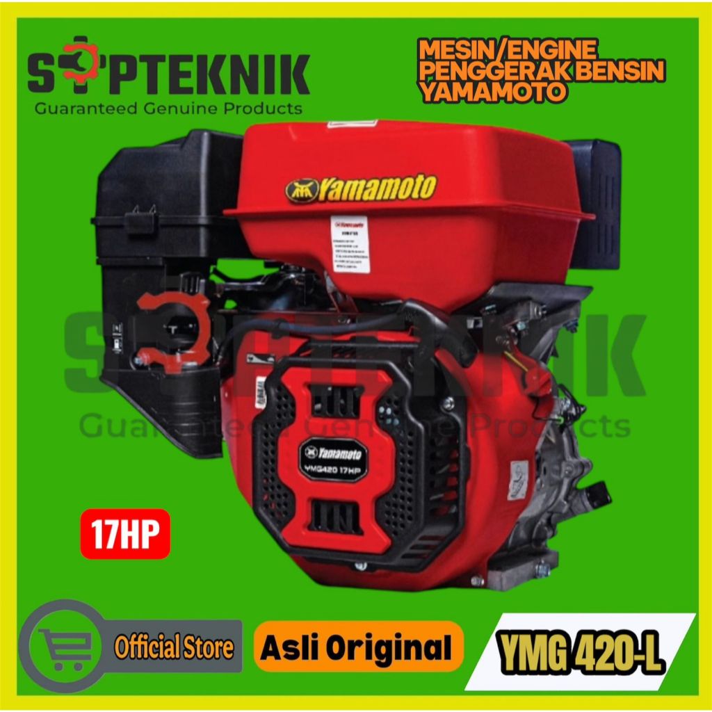 MESIN/ENGINE PENGGERAK BENSIN YMG 420-L 17HP PUTARAN LAMBAT YAMAMOTO