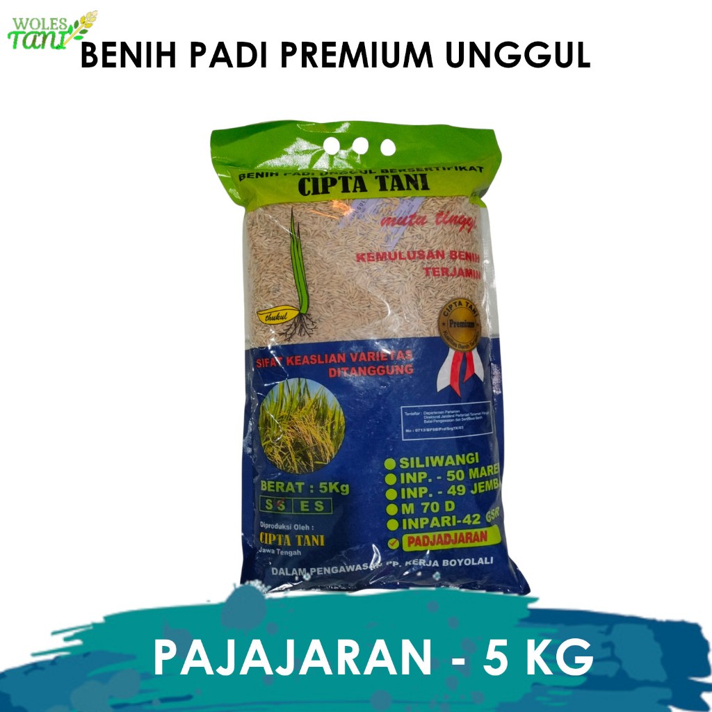 Benih Padi Padjajaran 5 Kg Benih Padi Pajajaran Hibirda Berkualitas