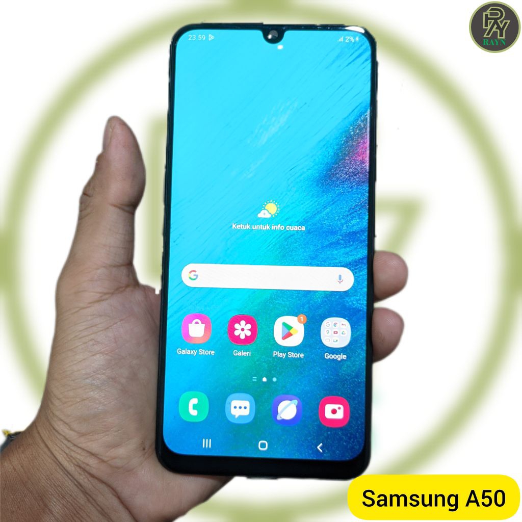 LCD plus frame samsung A50 a50s original copotan bergaransi
