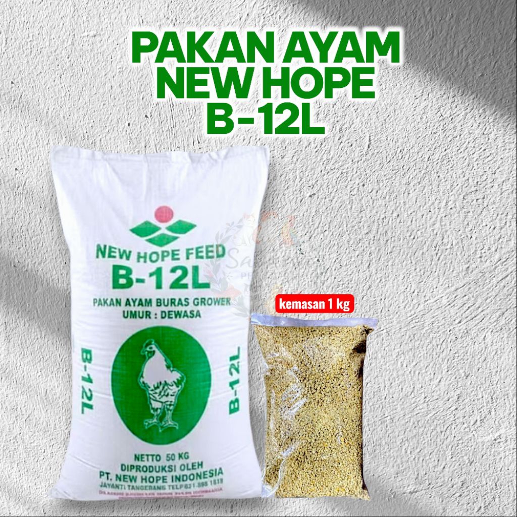 Pakan Ayam New Hope B-12L Kemasan 10 Kg