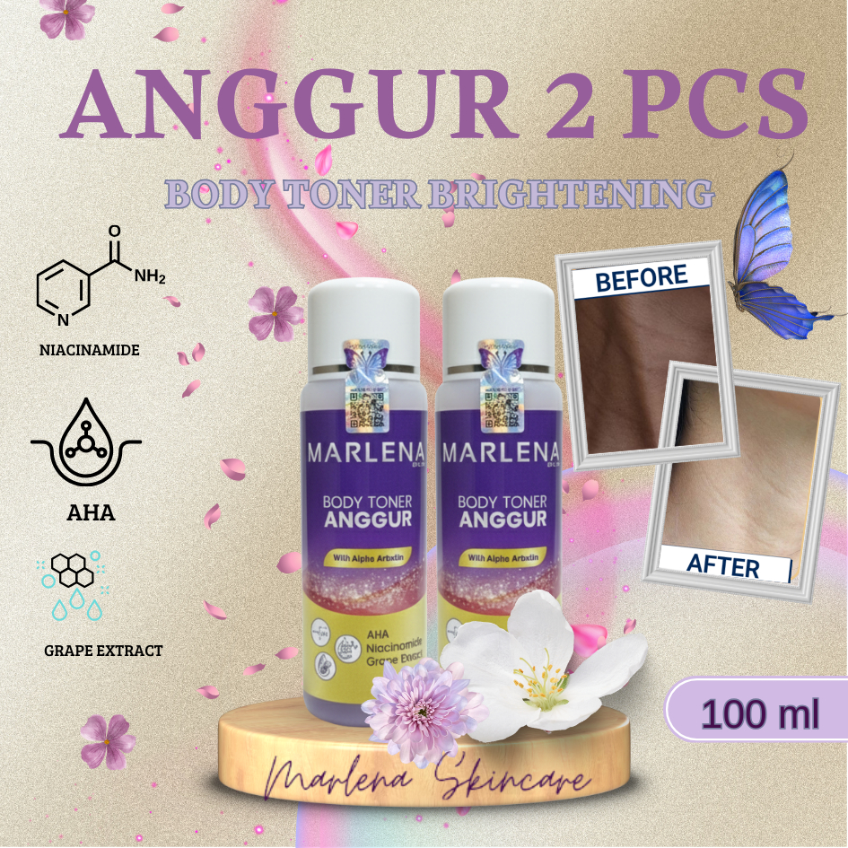 2 TONER FREE KAPAS MEMUTIHKAN KULIT | ANGGUR ALPHA ARBUTIN BPOM