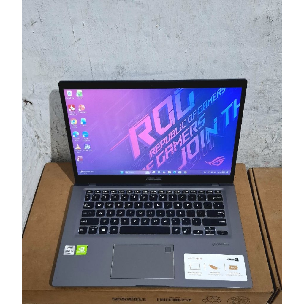 Laptop Asus A416JPO / X415JCore i5 gen 10 Dual VGA Nvidia mx330 FHD IPS Ram 8 SSD 256 + HDD 1 Tb
