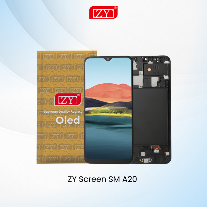 ZY Lcd Samsung Galaxy A20 / A205F OLED  With Frame Fullset Original
