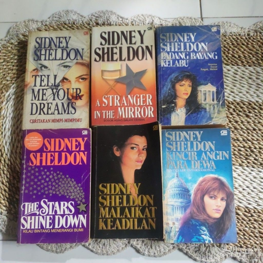 Novel Sidney Sheldon Original Preloved – Banyak Judul Bestseller | Thriller & Mystery