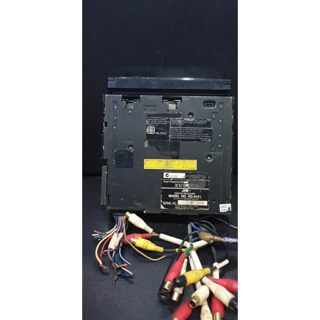 Single din Monitor DVD JVC KD-AVX1 kondisi tidak nyala lengkap