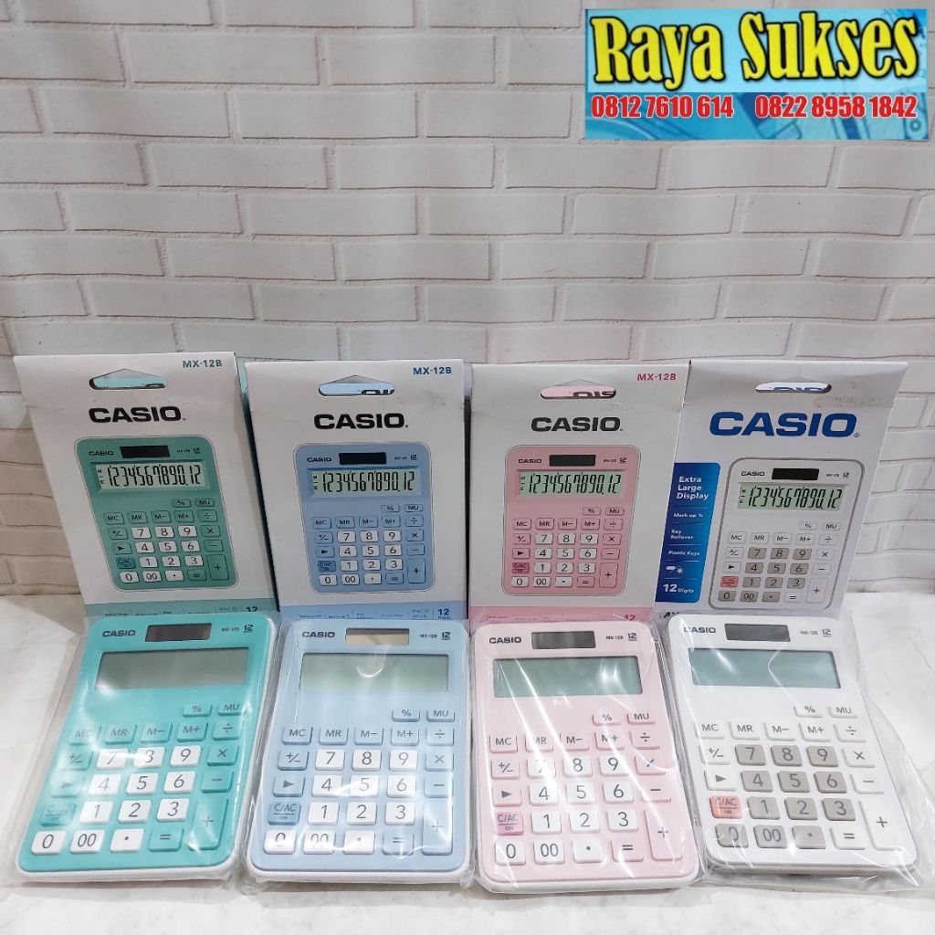 Calculator Casio Warna Pastel/  Calculator Casio Mx-12B / Calculator Casio