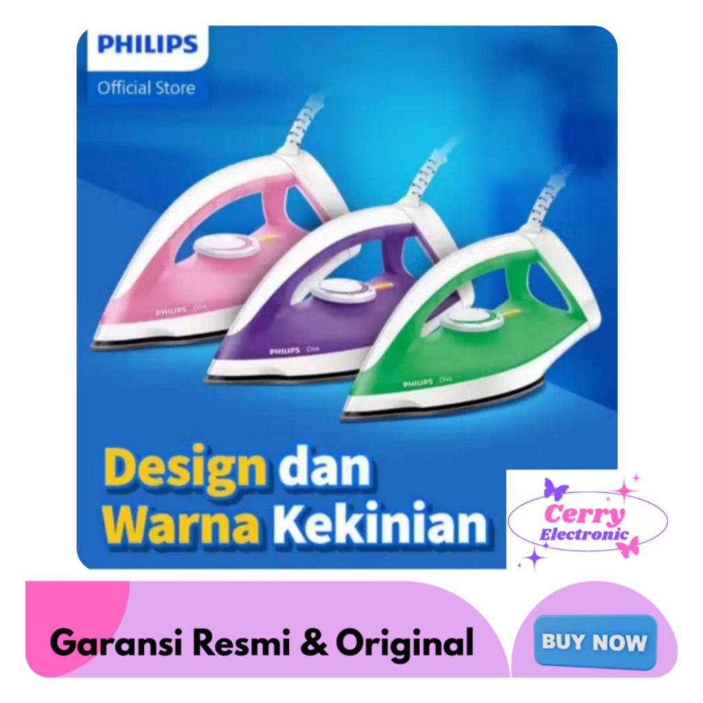Setrika PHILIPS Dry Iron GC 122/Philips setrika kering GC 122