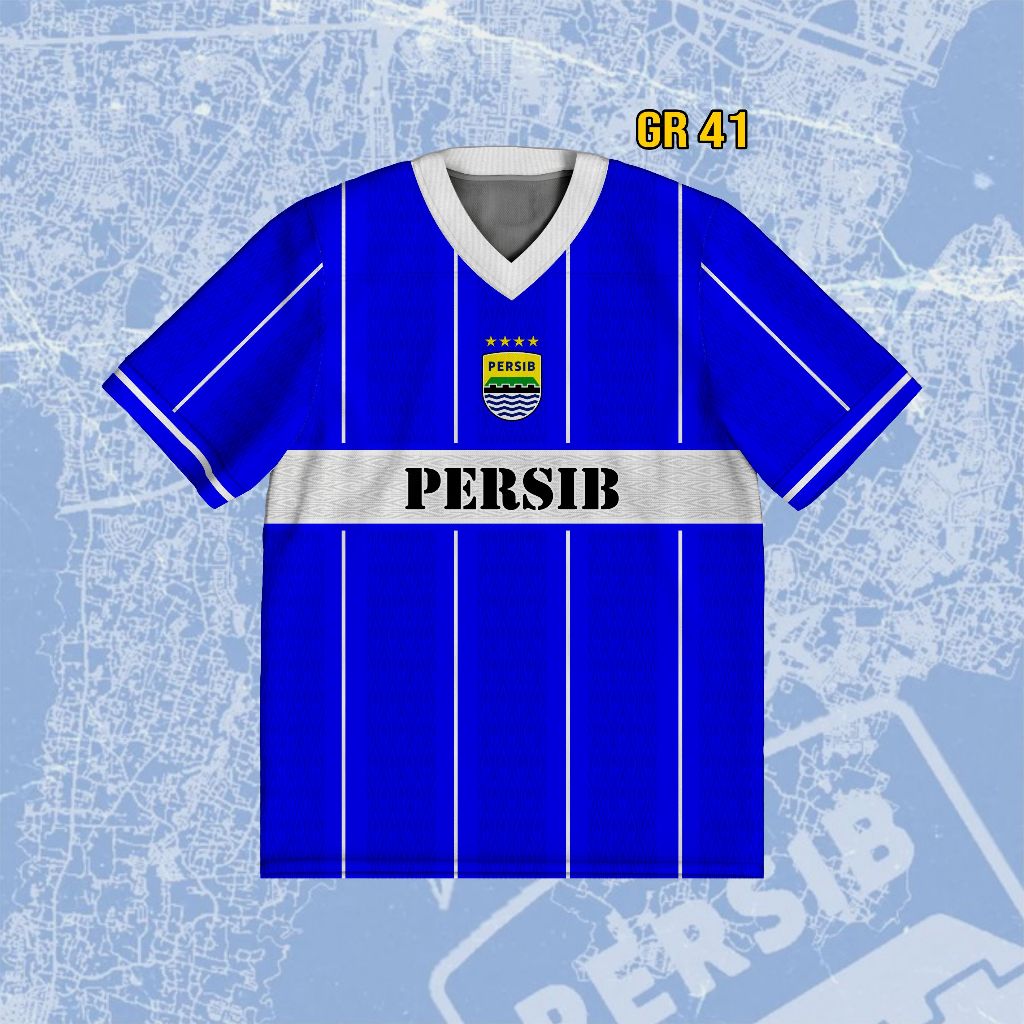 Jersey Oversize Persib Blue Line Horizontal Sportswear Special Edition | Jersey Bola GR-41