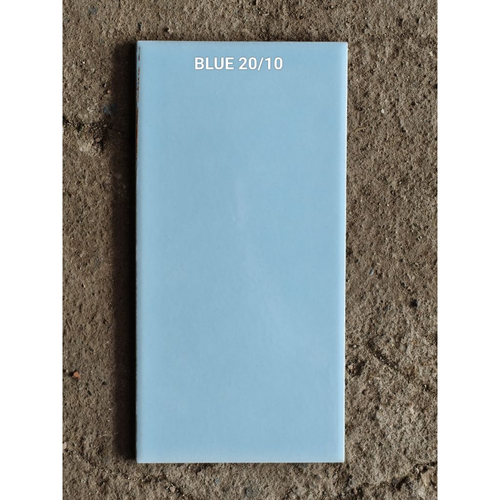 Keramik Makam 10x20 Biru Polos