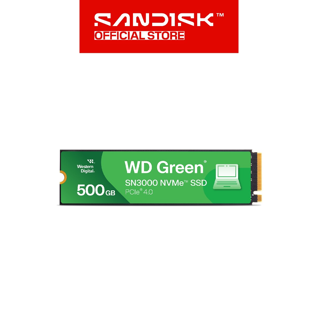 WD Green SSD SN3000 500GB /1TB / 2TB M.2 PCIe Gen4 NVMe 2280