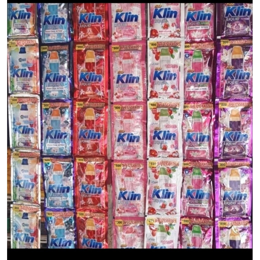 13 sachet 500an So klin Liquid So Klin Detergen Cair 12+1