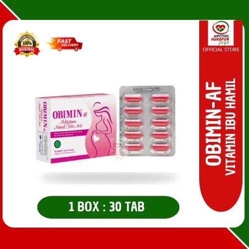 OBIMIN AF 30 TAB / VITAMIN SUPLEMEN IBU HAMIL