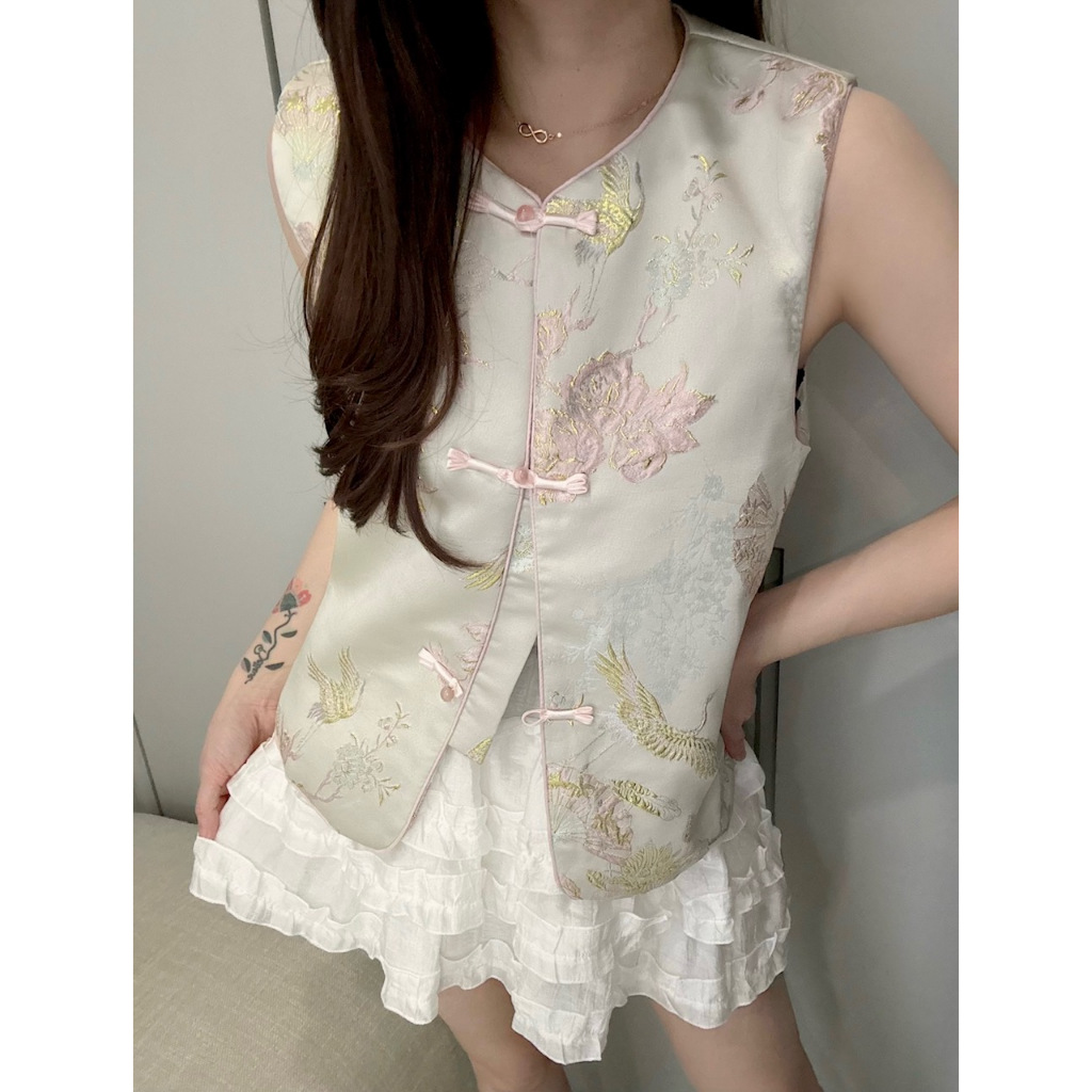 Ndudshop – Qipau top (Kode: 5221) – Atasan Wanita – Atasan Qipau Wanita – Atasan Tradisional Wanita 