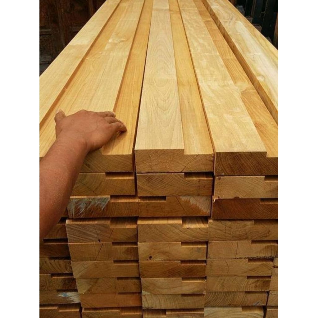 Kayu Kusen Per Batang Jati Perhutani Premium A1
