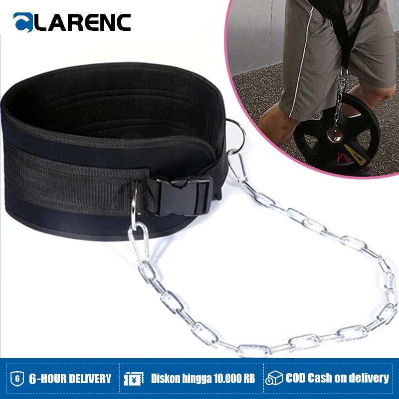 Premium Pull Up Belt / Memuat Gym Sertakan Rantai Besi Sabuk Beban Pull Up Gym & Fitness Sabuk Pull 