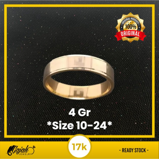 Cincin Emas 17K - Toko Emas Gajah - 4 Gram