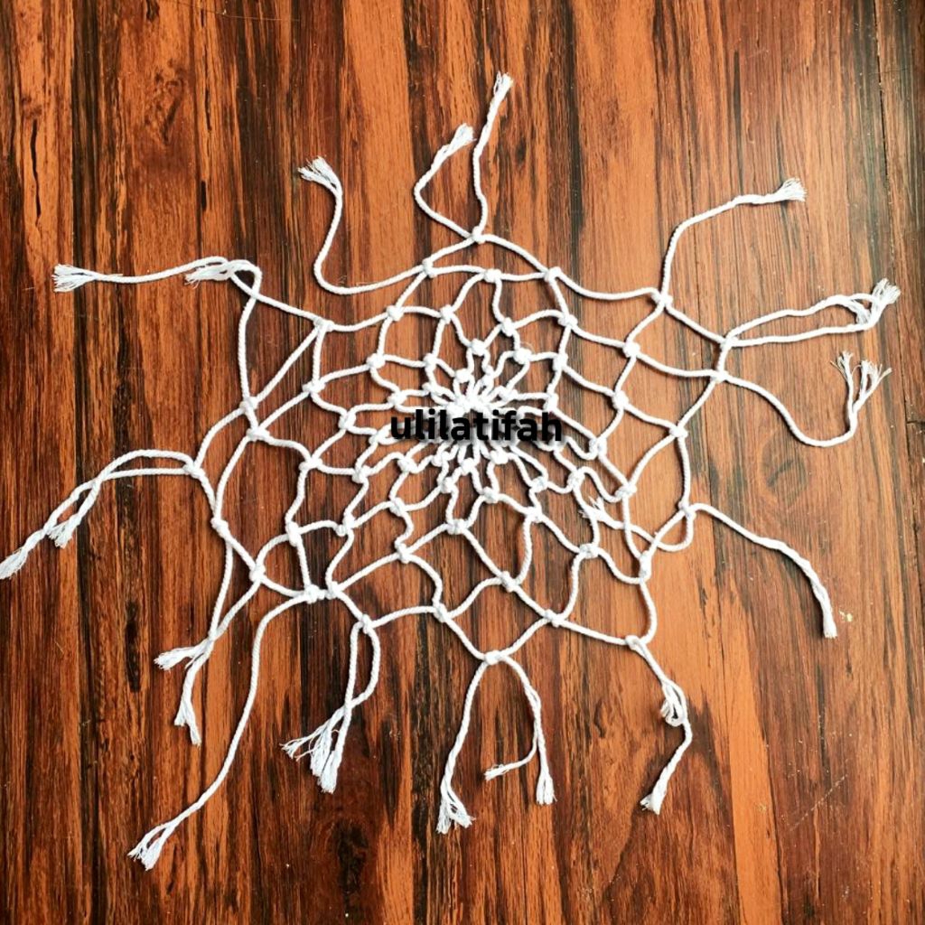 Tali Jaring Keranjang Aqiqah Bayi Rotan Warna Putih