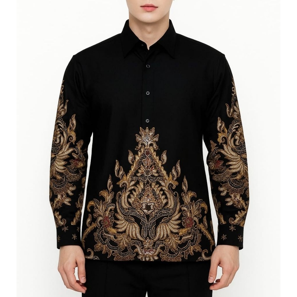 Carparelli Kemeja Batik Lengan Panjang Katun