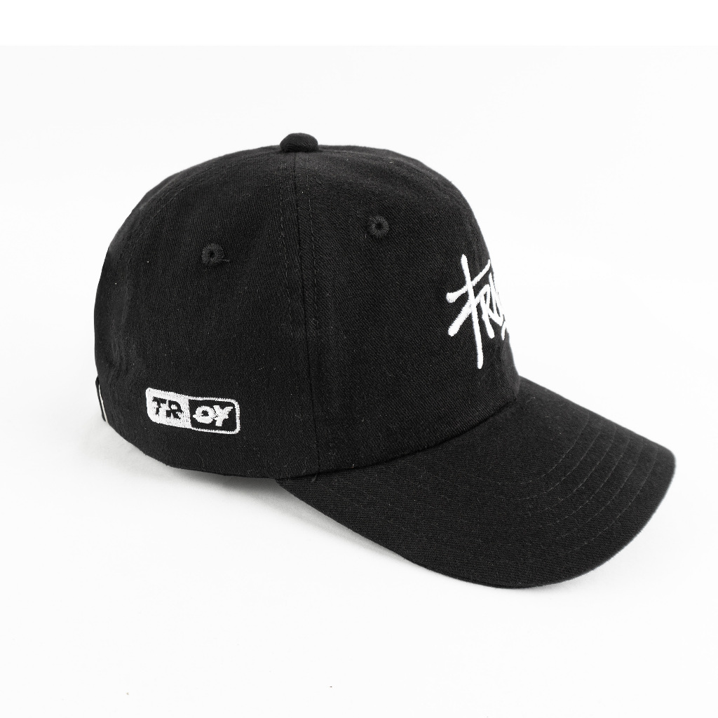 [Free Box] Troy Company Baseball Polo Cap Black Wildstyle - Topi Polo Baseball Hitam BC 3463