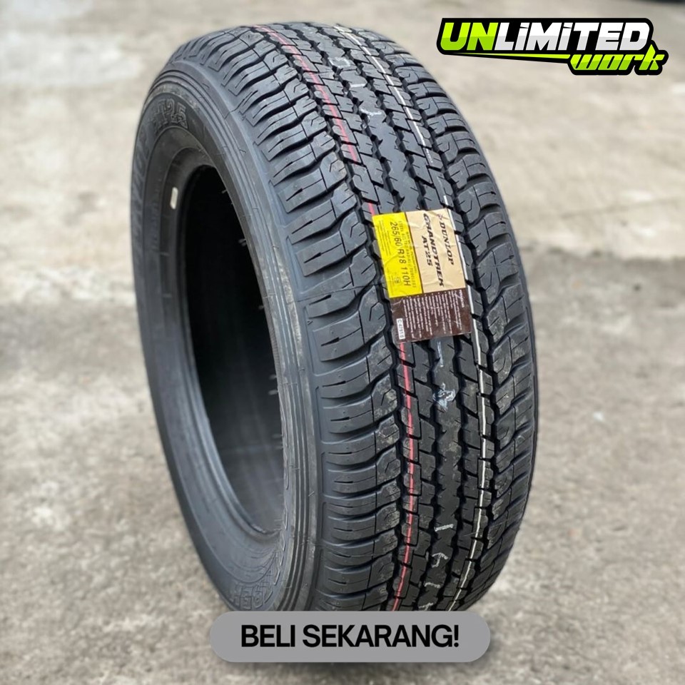 Ban Mobil Standar Pajero Fortuner Ring 18 Dunlop Grandtrex A/T 25 Ukuran 265 60 R18 Termurah Ban R18