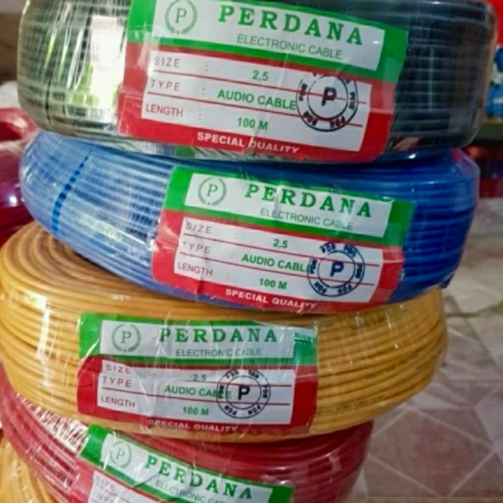 kabel serabut nyaf perdana 2,5mm kabel audio