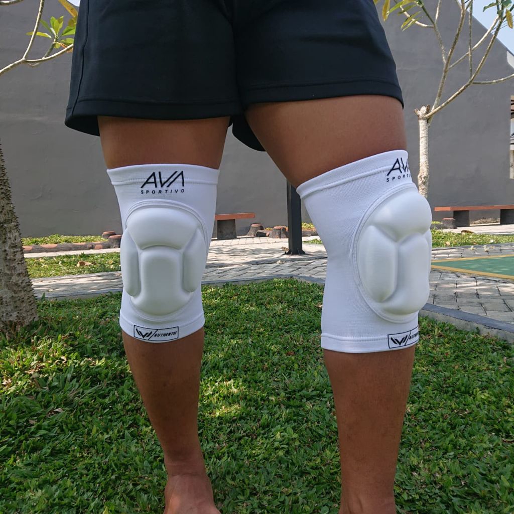 Kneepads Futsal Ava Pelindung Lutut Deker Lutut Kiper Futsal Hitam Putih Original