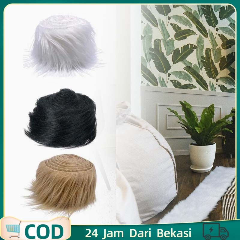 1.5 Meter Bulu Rasfur Meteran Diy Bulu Panjang Kain Bulu Rasfur Bulu Panjang Multifungsi Kain Bulu