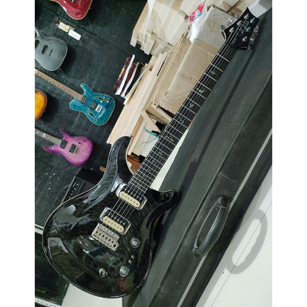Gitar PRS 24 fret Transparat Black