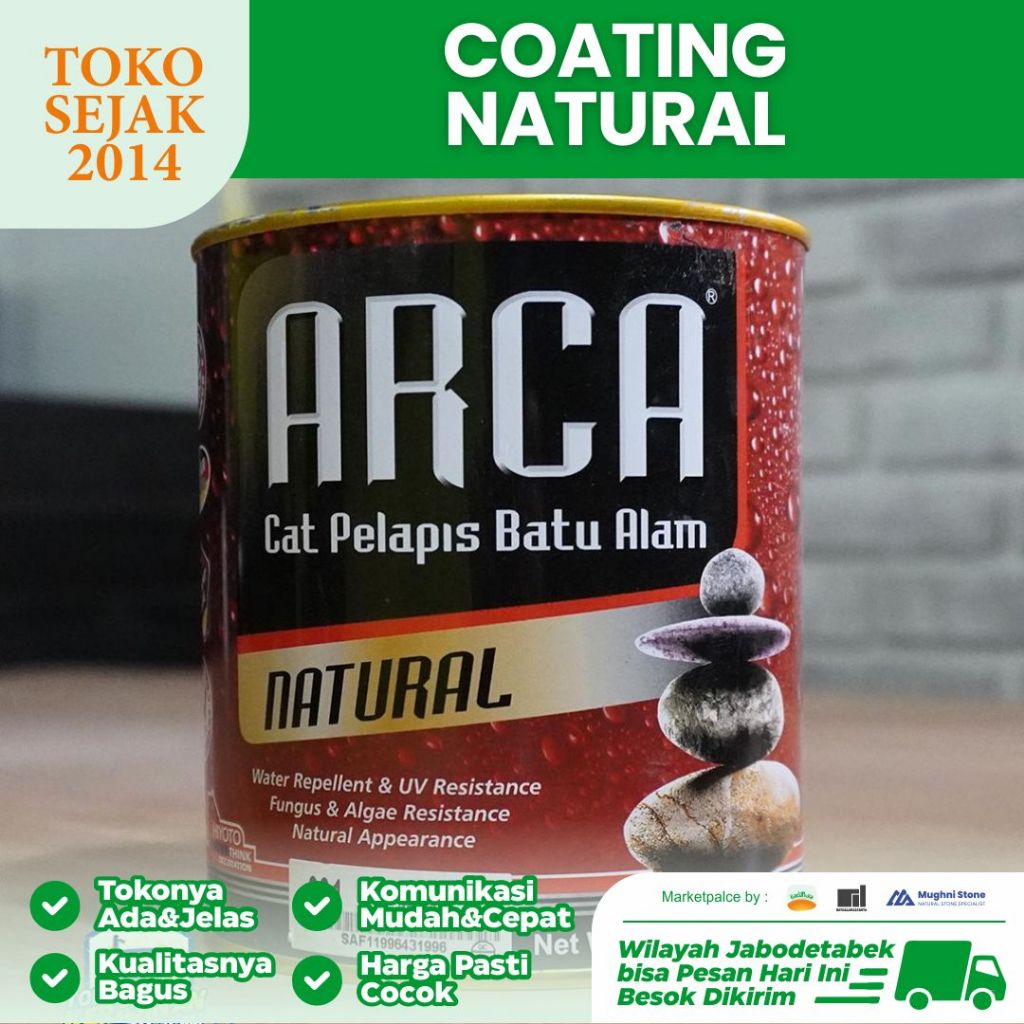 ARCA Coating Cat Pelapis Batu Alam - NATURAL