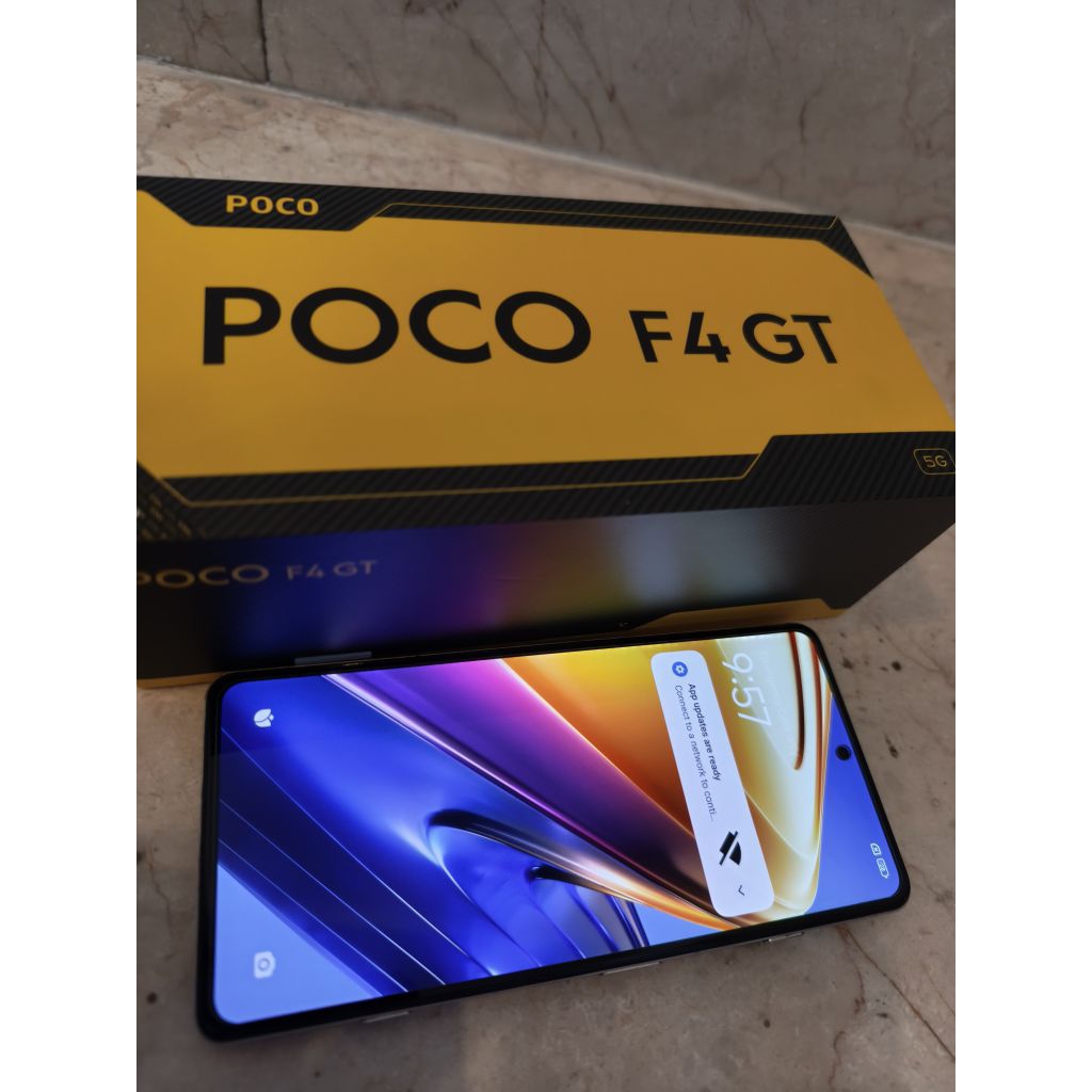 Gaming Xiaomi Poco F4 GT 12/256GB Second Fullset Original Smartphone Minus Tipis Snapdragon 8gen1