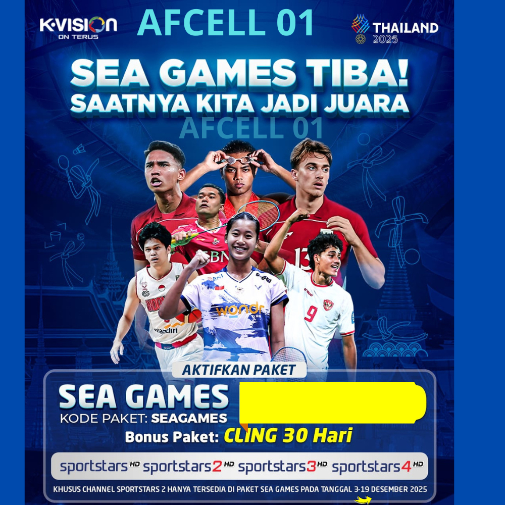 PAKET KVISION SEA GAMES /SEAGAMES  2025 K-VISION PROMO  + Channel Nasional 30hr