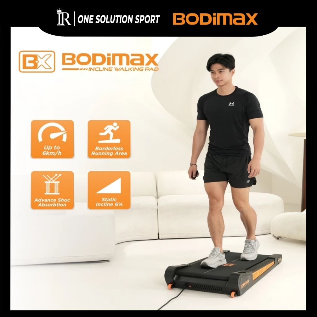 BODIMAX INCLINE WALKING PAD / Walking Pad / Treadmil / Treadmil Incline / Alat Olahraga / Fitness Gy