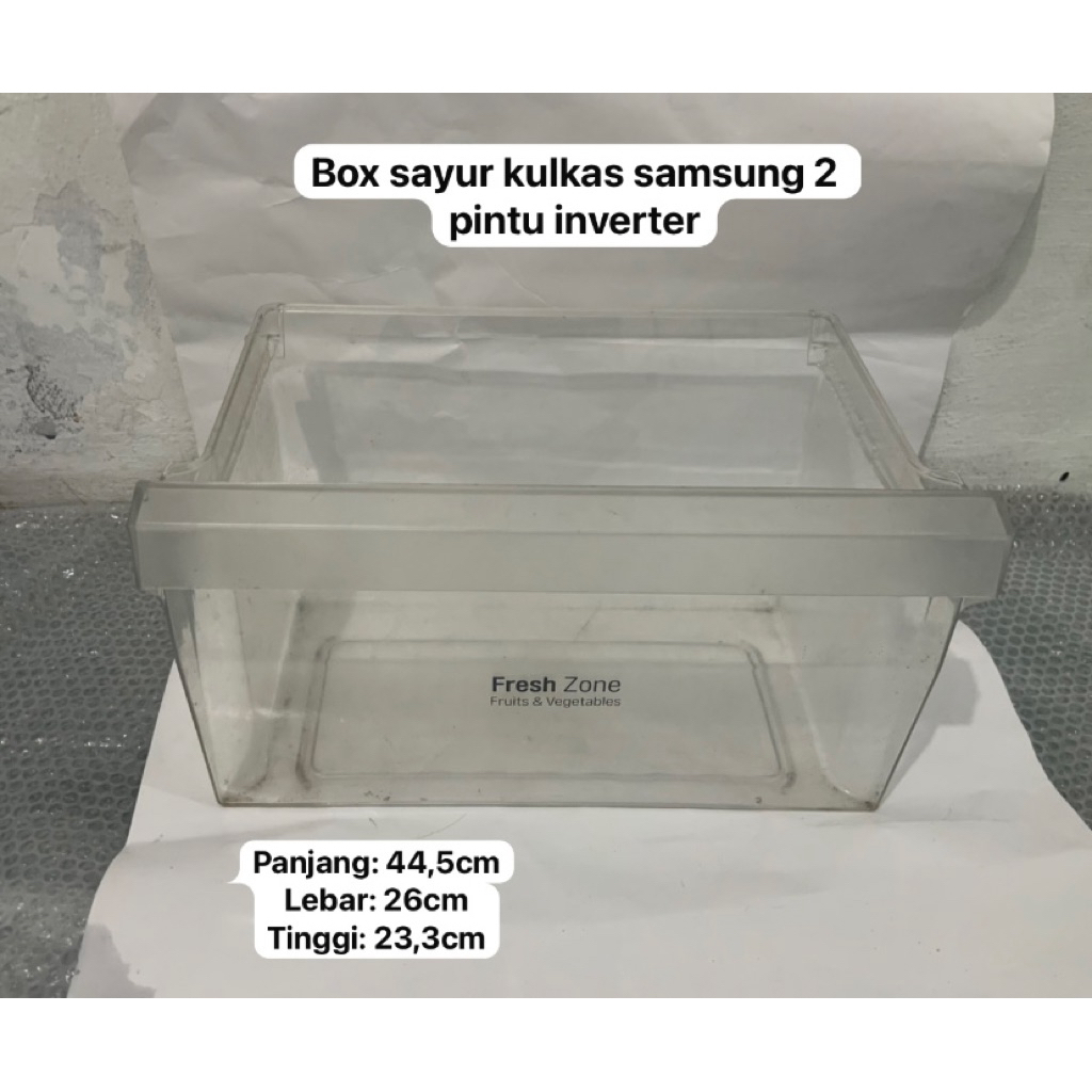 RAK BOX SAYUR KULKAS SAMSUNG INVERTER 2 PINTU ORIGINAL SECOND | RAK KULKAS SAMSUNG | RAK ORIGINAL