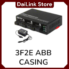 MEDIA CONVERTER 3 PORT FO 2 PORT LAN / SWITCH FIBER 3 FO 2 SC