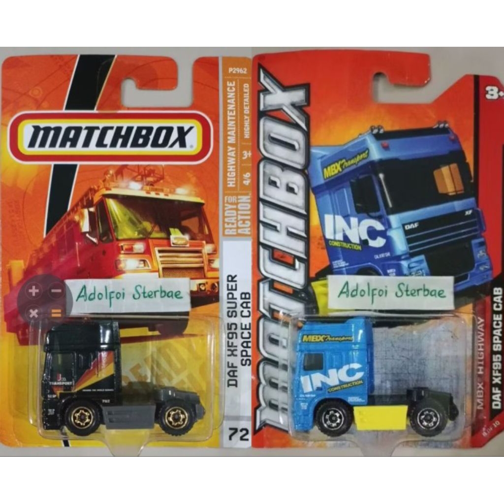 matchbox daf xf95 super space cab mbx highway mbx transport inc construction kepala truck ready for 