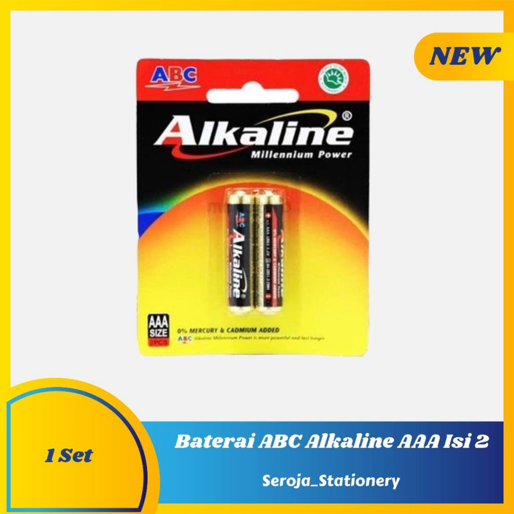 BATERAI ALKALINE AAA ISI 2 | BATERAI ABC ALKALINE AAA