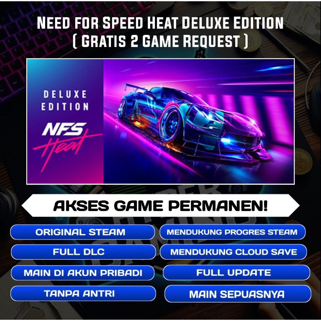 [ FREE 2 GAME REQUEST ]  - EA Need for Speed Heat Deluxe Edition - Game PC - Original Game Steam