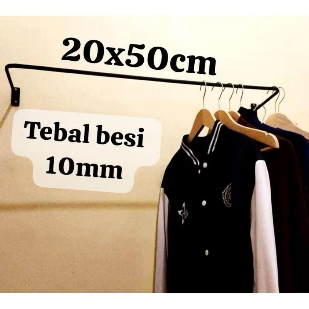 Gantungan baju Tempel dinding || Gantungan besi tempel gantungan jemuran baju