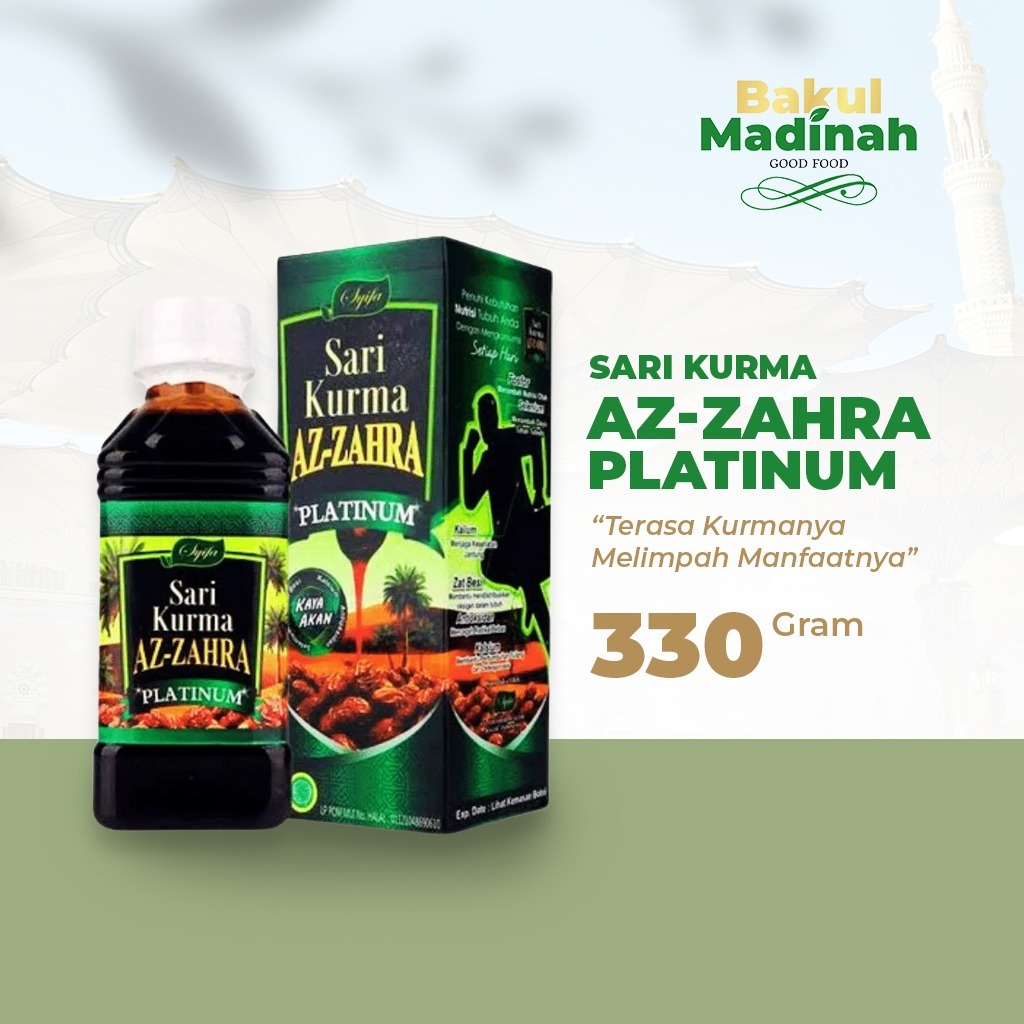 Bakul Madinah - Sari Kurma Az-Zahra Platinum 330 Gram Sari Kurma Madu